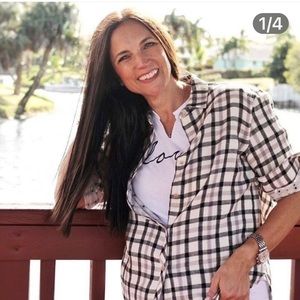 California Tailor Flannel Button Up Size M